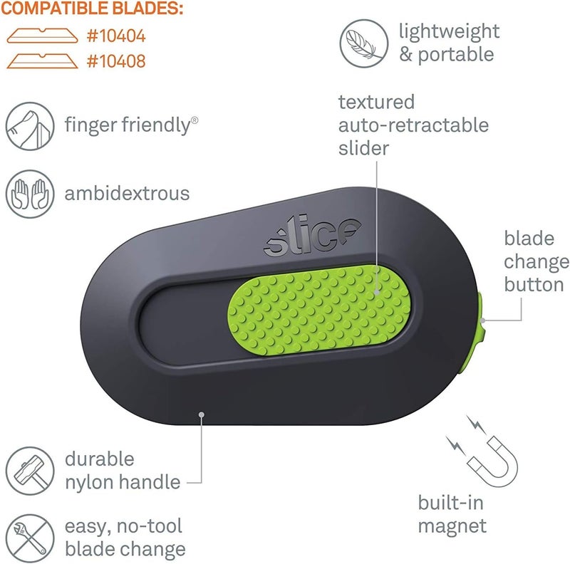Slice Auto-Retractable Mini Box Cutter | Safe Ceramic Box Cutter Lasting 11x Longer than Metal | Keychain Box Opener | 12 Pack - Image 2